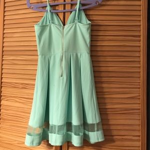 Mint green dress